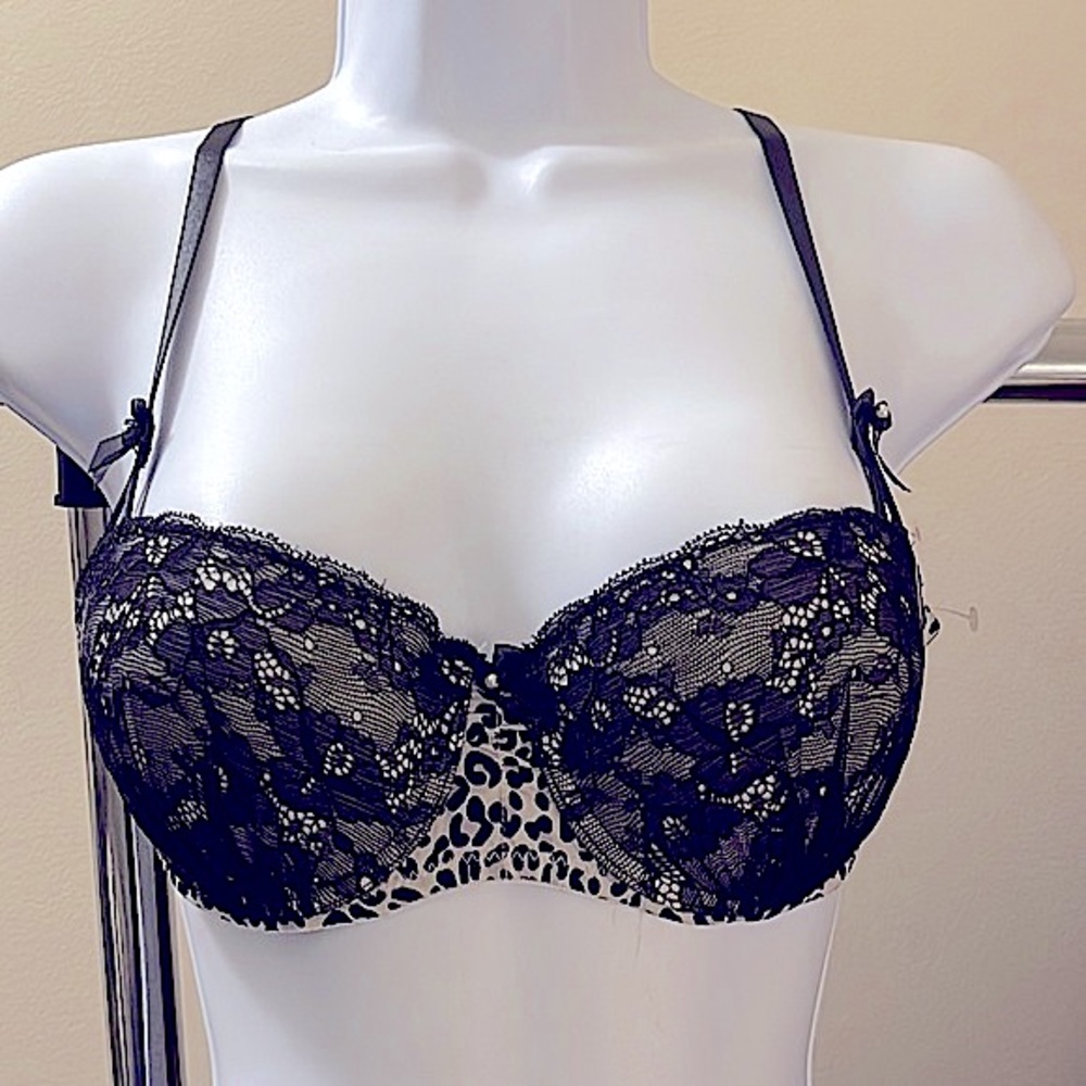 ULTIMATE SEX APPEAL 🖤🐆 Lace & Cheetah Leopard Print Push up Bra